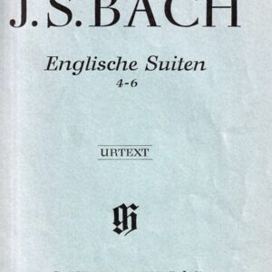 バッハ イギリス組曲 4-6 輸入楽譜 bach englische suiten urtext henle ヘンレ社 原典版 ピアノソロ piano