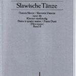 ドヴォルザーク スラヴ舞曲 作品46 第2巻(5~8番) 1台4手ピアノ連弾 輸入楽譜 dovorak slawische tanze slavonic dances ショット社 schott