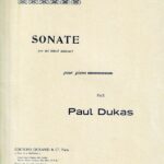 ピアノ・ソナタ 変ホ短調 デュカス 輸入楽譜 Sonate pour Piano Paul dukas デュラン社 editions durand ピアノソロ