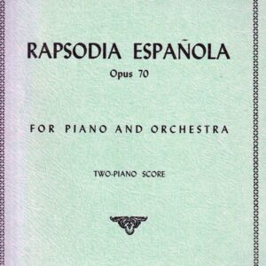 アルベニス スペイン狂詩曲 作品70 2台ピアノ 輸入楽譜 albeniz rapsodia espanola op.70 two-piano インターナショナル・ミュージック社