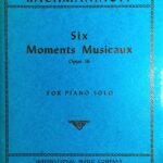 ラフマニノフ 6つの楽興の時 作品16 輸入楽譜 Rachmaninoff Six Moments Musicaux Op.16 for Piano solo インターナショナル・ミュージック