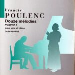 プーランク Douze melodies volime1 pour voix et piano 輸入楽譜 Poulenc Melodies et chansons 声楽 ピアノ vocal サラベール Salabert