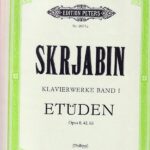スクリャービン ピアノ作品集 第1巻 練習曲集 Op.8, 42, 65 輸入楽譜 Skrjabin Etuden ピアノ・ソロ piano ペータース社 Edition Peters