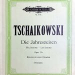 チャイコフスキー 四季 Op.37a 輸入楽譜 Tschaikowski Die Jahreszeiten The Seasons ピアノ・ソロ piano solo ペータース社 peters 洋書