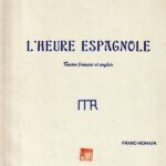 ラヴェル スペインの時 輸入楽譜 Ravel L'Heure Espagnole score for Voices and Piano デュラン社 Durand French and English Texts