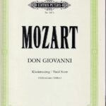 モーツァルト オペラ「ドン・ジョヴァンニ」 輸入楽譜 Mozart Don giovanni ピアノ・ヴォーカル・スコア Edition peters ペータース