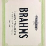 ブラームス ハイドンの主題による変奏曲 ピアノ連弾編曲 輸入楽譜 brahms haydn variations piano duet 洋書