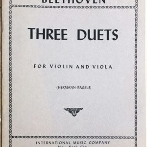 プレイエル３つの二重奏曲 op. 44 輸入楽譜 pleyel three duets for violin and viola バイオリン ビオラ  洋書 – 中古楽譜専門店プラスノート