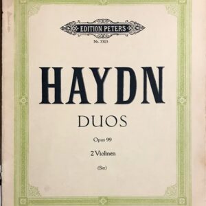 ハイドン 3つのデュエット・Op.99 輸入楽譜 haydn duos 2violinen ヴァイオリン 洋書