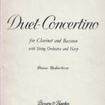 リヒャルト・シュトラウス 二重小協奏曲 輸入楽譜 richard strauss duet concertino for Clarinet Bassoon Piano reduction Boosy&Hawkes