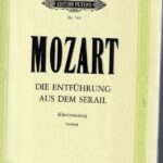 モーツァルト 歌劇「後宮からの逃走」(後宮からの誘拐) 輸入楽譜 Mozart die entf?hrung aus dem serail ヴォーカルスコア ピアノ伴奏