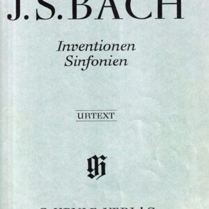 バッハ インヴェンションとシンフォニア 輸入楽譜 Bach Inventionen Sinfonien ヘンレ Henle 原典版 Urtext ピアノ・ソロ piano solo