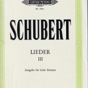 シューベルト 歌曲集 第2巻 輸入楽譜 Schubert Lieder ? Sopran oder