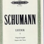 シューマン 歌曲集 第1巻 高声用 輸入楽譜 Schumann lieder ペータース社 peters sopran oder tenor 独語 声楽 ピアノ伴奏 vocal piano