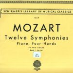モーツァルト ピアノ連弾のための12の交響曲 第1巻 輸入楽譜 Mozart Twelve Symphonies Piano Four-hands Book2 No.1-6 シャーマー社