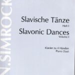ドヴォルザーク スラヴ舞曲集 Op.46 No.1-4 (ピアノ連弾) 輸入楽譜 Dvorak Slavonic Dances volume1 Piano Duet ジムロック社 simrock