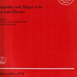 モーツァルト 2台のピアノのためのラルゲットとアレグロ 変ホ長調 輸入楽譜 Mozart Larghetto und Allegro ベーレンライター barenraiter
