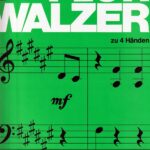 ノミのワルツ (1台4手編曲 邦題：ねこふんじゃった） 輸入楽譜 Floh Walzer ピアノ連弾 変奏曲 シコルスキ Sikorski 4hands piano