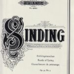 シンディング 春のささやき Op.32 No.3 輸入楽譜 Sinding Rustle of Spring ピアノ連弾 piano duet ペータース peters 1台4手 duo