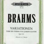 ブラームス 2台のピアノのためのハイドンの主題による変奏曲 Op.56b 輸入楽譜 Brahms Variations on a Theme by Haydn ペータース peters