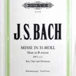 バッハ ミサ曲 ロ短調 BWV 232 (ラテン語) 輸入楽譜 Bach Messe in h-moll 合唱 ペータース peters Vocal score missa kyrie agnus dei