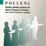 プーランク アッシジの聖フランチェスコの4つの小さな祈り 輸入楽譜 Poulenc quatre petites pri?res de saint francois d'assise