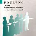 プーランク パドヴァの聖アントニウスの賛歌 輸入楽譜 Poulenc laudes de saint antoine de padoue 男声 ア・カペラ 合唱 サラベール社