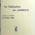 サン=サーンス 動物の謝肉祭 2台ピアノ4手用編曲 輸入楽譜 Saint-saens Le Carnaval des Animaux 2pianos デュラン社 Durand