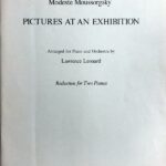 ムソルグスキー 展覧会の絵 ピアノ2台4手 輸入楽譜 Moussorgsky Pictures at an Exhibition for 2pianos ブージー＆ホークス 洋書