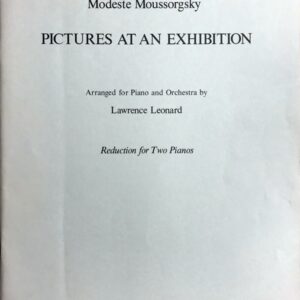 ムソルグスキー 展覧会の絵 ピアノ2台4手 輸入楽譜 Moussorgsky Pictures at an Exhibition for 2pianos ブージー＆ホークス 洋書