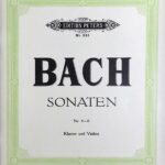 バッハ ヴァイオリン・ソナタ 4-6 輸入楽譜 Bach sonaten Nr.4-6 Klavier und Violine ペータース社 Peters ピアノ伴奏 洋書