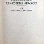 ロドリーゴ 英雄協奏曲 2台ピアノ 輸入楽譜 Rodrigo Concierto Heroico 2piano score Associated music publishers 洋書 コンチェルト