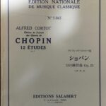 ショパン 12のエチュード Op.25 コルトー版 サラベール楽譜出版社/12の練習曲