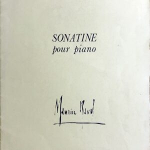 ラヴェル ソナチネ 輸入楽譜 Maurice Ravel Sonatine pour piano デュラン社 Durand ピアノ・ソロ Modere Mouv de Menuet Anime 洋書