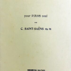 サン＝サーンス アレグロ・アパッショナート Op. 70 輸入楽譜 Saint-saens Allegro Appassionato デュラン社 Durand ピアノ・ソロ 洋書