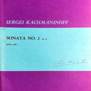 ラフマニノフ ピアノ・ソナタ 第2番 変ロ短調 Op.36(1931年改訂版) 輸入楽譜 Rachmaninoff Sonata No.2 piano solo Boosey&hawkes 洋書