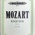 モーツァルト レクイエム ニ短調 KV 626 (ラテン語) 輸入楽譜 Mozart Requiem Vocal score ペータース社 peters ピアノ伴奏 piano 洋書