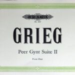 グリーグ ペール・ギュント 第2組曲 連弾 輸入楽譜 Grieg Peer gynt suite 2 op.55 piano duet ペータース社 peters ピアノ duo 洋書