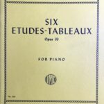 ラフマニノフ 絵画的練習曲 「音の絵」 Op.33 輸入楽譜 Rachmaninoff Six etudes tableaux for piano インターナショナル　international