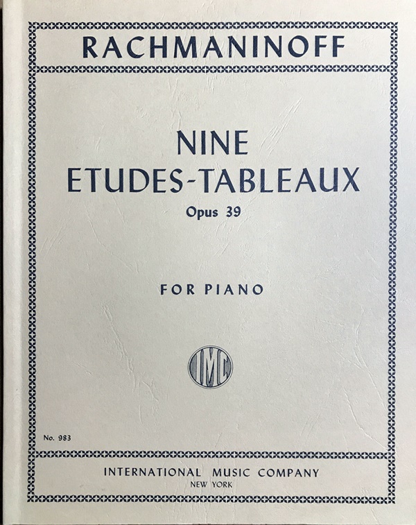 「音の絵」　ラフマニノフ　Nine　インターナショナル　Op.39　Rachmaninoff　piano　絵画的練習曲　輸入楽譜　for　international　etudes　中古楽譜専門店プラスノート　tableaux　–