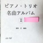 ピアノ・トリオ 名曲アルバム 1 レッスンの友社/濱野正/ヴァイオリン/チェロ