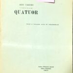 弦楽四重奏曲 矢代秋雄 深新会版/楽譜