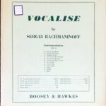 ラフマニノフ ヴォカリーズ rachumaninoff vocalise 輸入楽譜/ヴァイオリン/弦楽/boosey howkes/ホークス/フルスコア/ピアノ