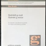 マックスブルッフ 弦楽五重奏曲 max bruch quintett g-moll gminor 輸入楽譜/フルスコア/ヴァイオリン/ピアノ/gravis