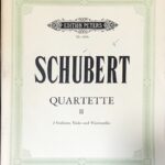 シューベルト 四重奏曲 2 schubert quartette 輸入楽譜/フルスコア/ヴァイオリン/ピアノ/peters