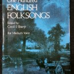 100のイギリス民謡集 One Hundred English Folksongs 中声用 輸入楽譜/洋書/フルスコア/声楽/ヴォーカルスコア/dover/ドーヴァー