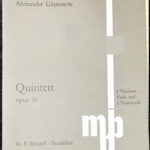 グラズノフ 五重奏曲 glasunov quintett op39 輸入楽譜/洋書/弦楽/オーケストラ/ヴァイオリン/Belaieff/ベライエフ