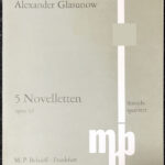 グラズノフ 5つのノヴェレッテ glasunov 5 novelletten op15 輸入楽譜/洋書/弦楽四重奏/オーケストラ/ヴァイオリン/Belaieff/ベライエフ