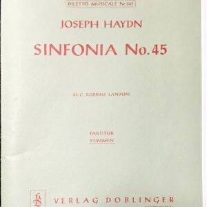 ハイドン 交響曲第45番 haydn sinfonia no45 輸入楽譜/洋書/フルスコア/オーケストラ/吹奏楽/berlag doblinger