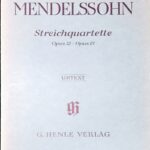 メンデルスゾーン 弦楽四重奏曲集 mendelssohn streichquartette op12 13 輸入楽譜/洋書/ヴァイオリン/henle/ヘンレ社